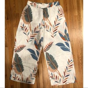 Cynthia Rowley Flare Linen Pants